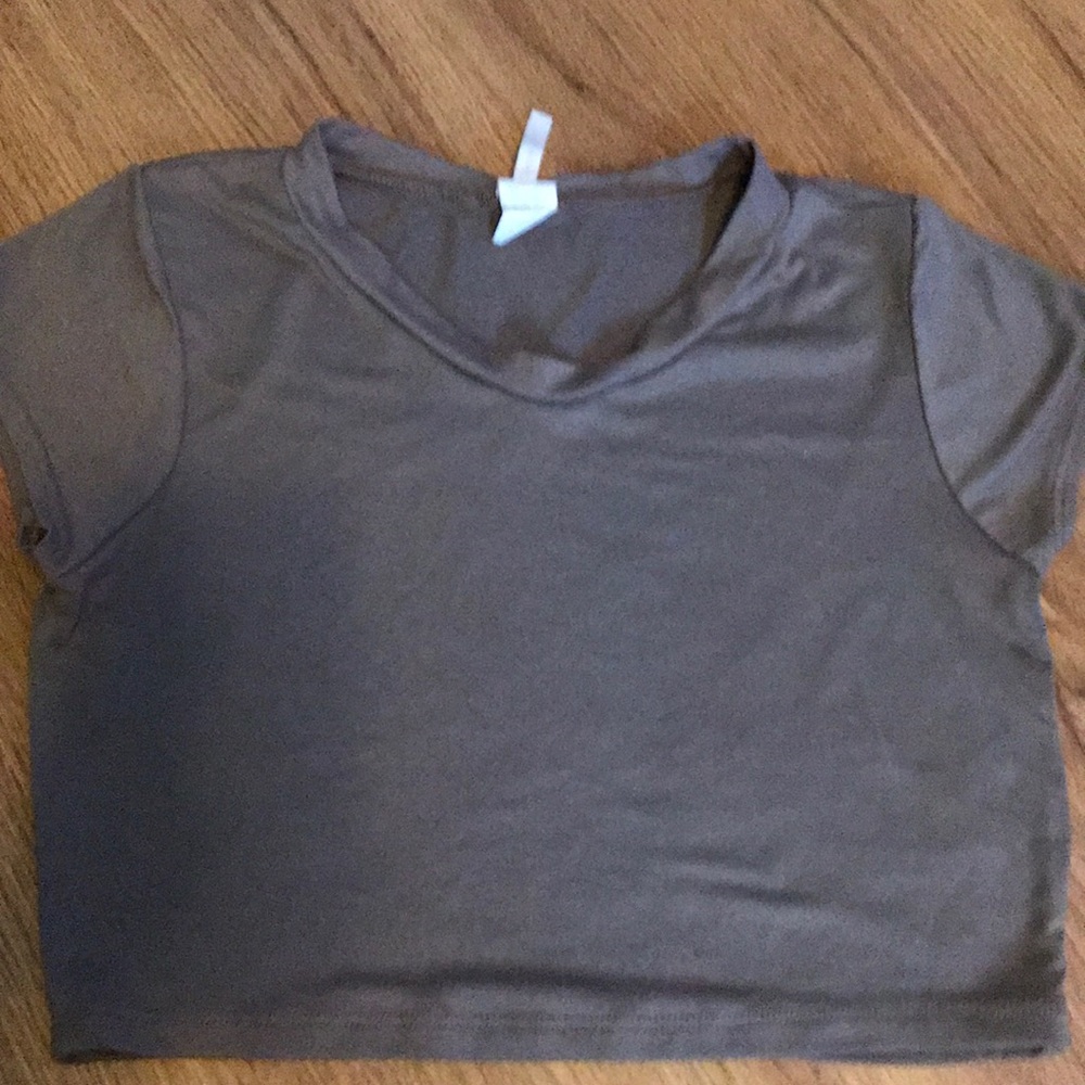 Brown Crop Top
